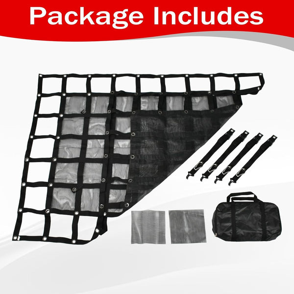 Heavy Duty Cargo Net 57"x72" or 81"x96" with Mesh Truck Bed Cargo Net Organizer