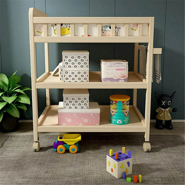 Baby Changing Table Portable Infant Diaper Changing Table with Storage Shelf