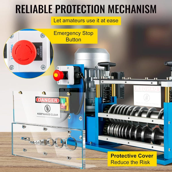 370W Electric Wire Stripping Machine Copper Cable Stripper 1.5-38 mm
