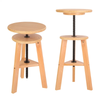 Wall Mounted Folding Desk/ Wooden Drawing Stool Wobble Stool Height Adjust Chair