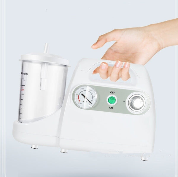 Portable Phlegm Suction Machine Sputum Aspirator Dental Suction Unit Vacuum Pump