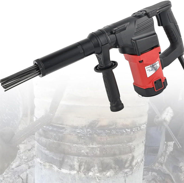 Electric Pneumatic Needle Scaler Gun Rust Remover Handheld with 23 Needles 220V