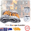 5/10M Fire Escape Ladder for Home Security Emergency Escape W/ 2 Hooks AU Stock