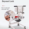 4in1 Elderly Transfer Chair Hand-cranked Height-Adjustable Patient Toilet Chair