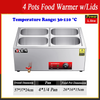 12L Insulated Food Warmer Bain Marie Food Warmer Buffet Warmer Chafing Dish
