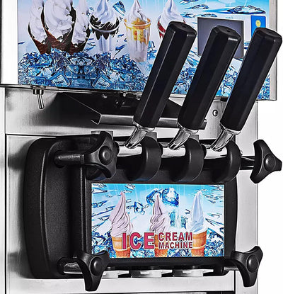 Commercial Soft Serve Ice Cream Machine Electric Soft Ice Cream Maker Benchtop