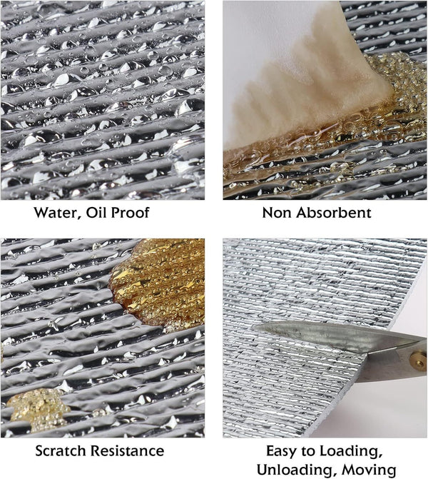 EPE FOAM Aluminum foil 1x12M 5MM Heat Reflective Radiant Barrier Insulation Roll