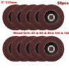 40/60/80/100/120 Grit Grinding Sanding 50 Pack Flap Discs for Angle Grinder AU