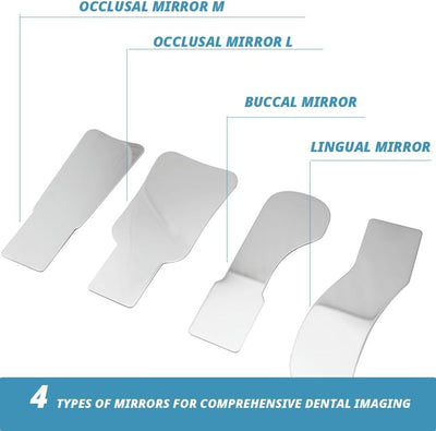 Dental Anti-Fog Mirrors LED Intraoral Photography Mirror Orthodontic Reflectors