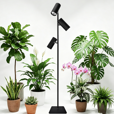 LED Grow Light Full Spectrum Plant Growing Lamp Adjustable Height With Timer