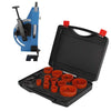 19pcs Bi-Metal Hole Saw Kit + Pipe & Tube Notcher with 0 to 60° Adjustable Angle