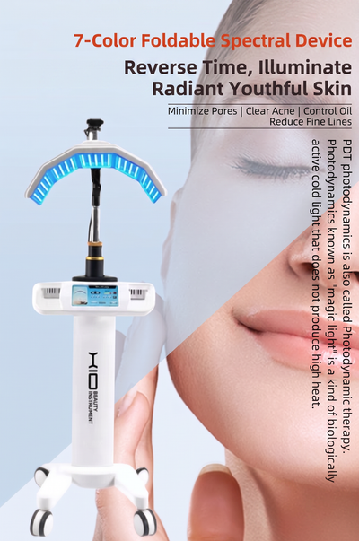 Professional 7 Color LED Facial Photon Light Therapy PDT Lamp Skin Beauty Device