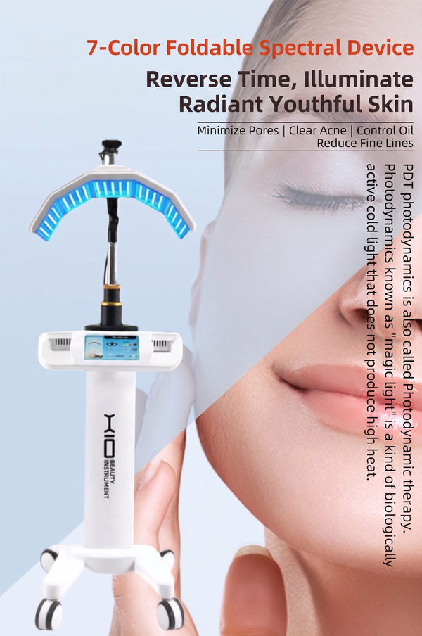 Professional 7 Color LED Facial Photon Light Therapy PDT Lamp Skin Beauty Device