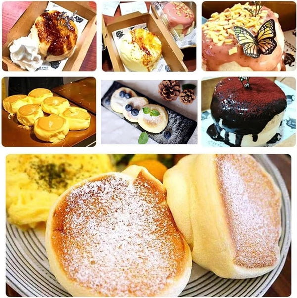 Electric Souffle Pancakes Maker Digital Double Plate Egg Pastry Pancakes Machine