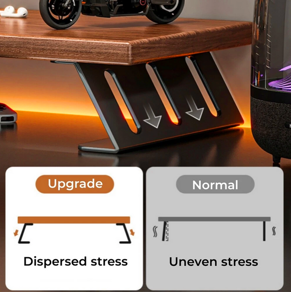 2-in-1 Computer Desktop Bookshelf & Organizer 3Tier Computer Desktop Bookshelf