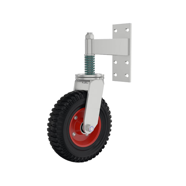 6" Gate Wheels Spring-Loaded Gate Wheels Caster Rotating Fence Wheel Max.600lbs.