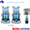 2pcs Travel Seat for Kids Toddlers Ride-On Suitcase Flight Child Carrier
