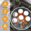 9Pcs Canning Pot Set Water Bath Canner Stainless Steel with Glass Lid 21.5 Quart