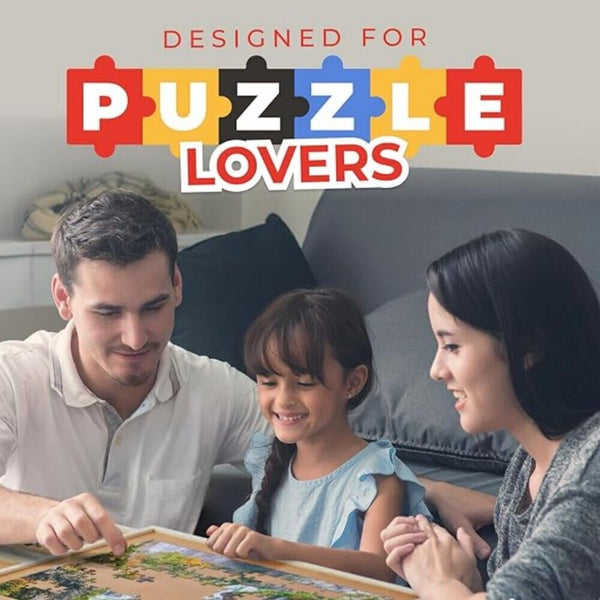 4-Drawer Puzzle Table Board 1000Pcs Wooden Puzzle Organizer Promote Parenthood