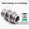 Connectors Fittings PM Air Tube 6mm Push Hose Connector Quick Release Pneumatic