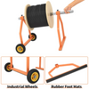 Metal Wire Spool Rack Cable Rack with Wheels, Wire Spool Holder for Wire Spools