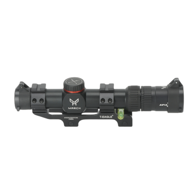Rifle Scope 1.2-6x24 MOA Reticle Clear Green-Coated Lens Flip-Back Lens Covers