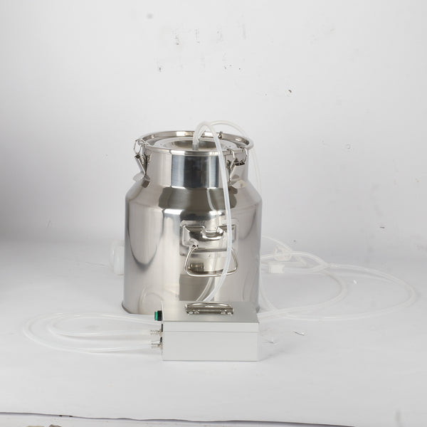 14L Electric Cattle Cow Milker Pulse Vacuum Pump Farm Milking Machine