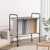 Pants Organizer Rack Trolley with 24 Double Hangers Rolling Trouser Metal Rack