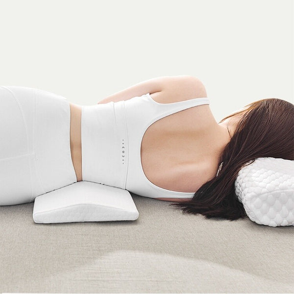 Memory Foam Pillow Back Support Pillow for Lower Back/Hip Pain Relief Scoliosis