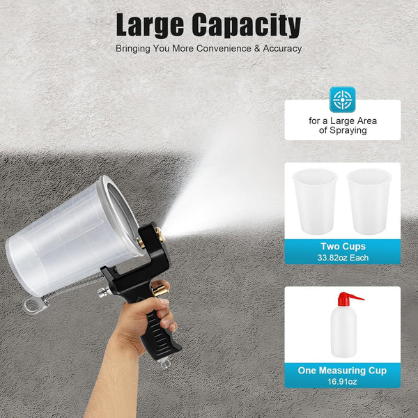 Air-Powered Spray Gun Painting Tool Gelcoat Dump Gel Coat Sprayer W/4mm Nozzle