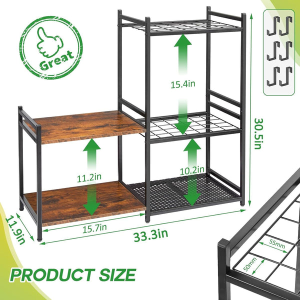 Garden Farm Shed Garage Tools Storage Rack Handles Organizer Holder 35 Slots AU