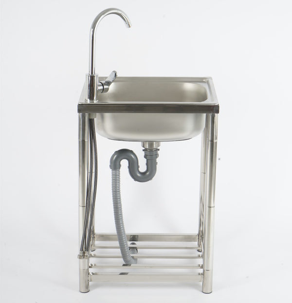 Utility Sink Free Standing Single Bowl Kitchen Sink Stainless Steel Sink AU