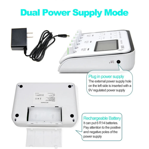 6 Output Electronic Acupuncture Stimulator Machine Body Relax Massager Device