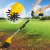 Cordless Cultivator Tiller Rotary Hoe Mini Electric Rototiller w/ 2 Battery