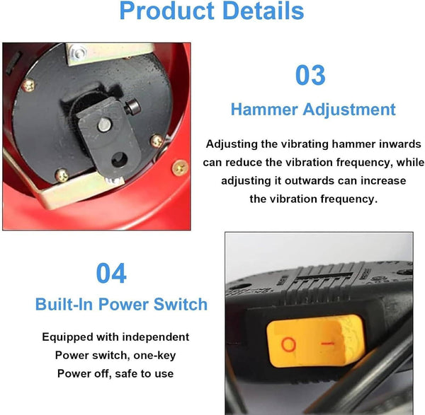 3.5L Electric Vibrating Tumbler Jewelry Polishing Machine Vibratory Rock Tumbler