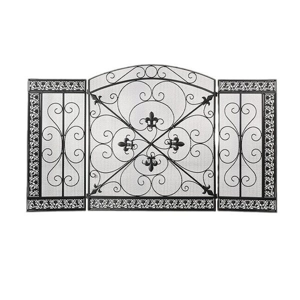 Retro Fire Screen Fireplace Gate Decor Fireguards Mesh Cover Hireplace Partition