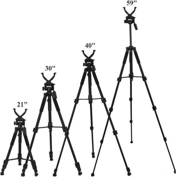 Rifle Gun Shooting Stick Tripod Rifle & Camera Steady Shot Hunting 1.5m Extend