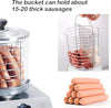 1200W Commercial Hot Dog Warmer Machine Sausage Bun Steamer Stainless Steel AU
