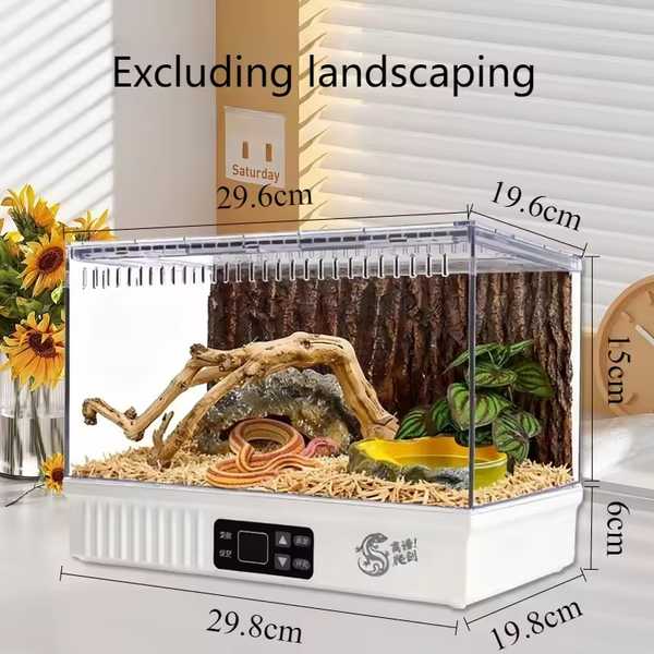 Thermal Reptile Terrarium Breathable Reptile Breeding Cage Breeding Habitat