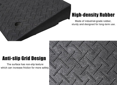 Non-Slip Wheelchairs Ramp for Curb/Doorways/Driveway/Steps 10cm Rise Load 3tons