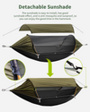 Hanging Hammock Outdoor Garden Travel Beach Swinging Bed Camping with Sunshade