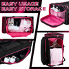 24inch Dance Bag Suitcase Garment Rack Duffel Rolling Luggage Upright Storage