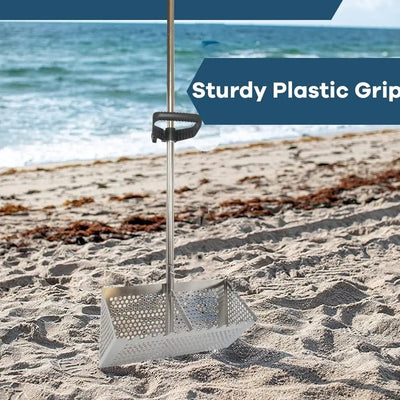 Sand Fleas Rake With Pail Shark Tooth Sifter Stainless Steel Sand Fleas Rake