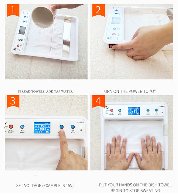Hyperhidrosis Machine Iontophoresis Stop Hands and Feet Sweating Therapy AU