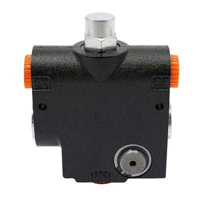 1/2'G Hydraulic Adjustable Variable Flow Control Valve with Relief 0-16 GPM