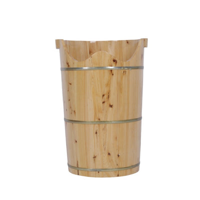 Foot Bucket With Steam Machine Wooden Basin for Soaking Tub W/Massager and Lid