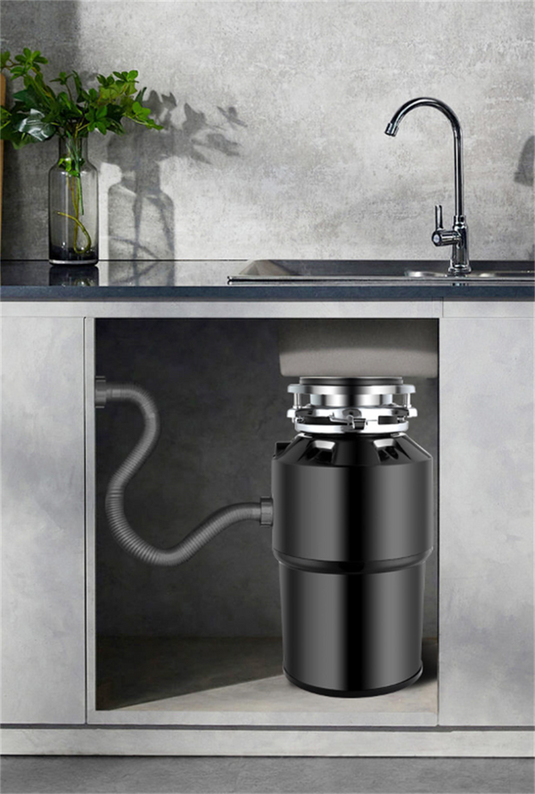 750W Kitchen Food Waste Garbage Disposer with Remote Control Air Switch 2000ML