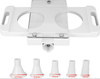 10cm(D) Hamburger Pressing Mould 2-Hole Meat Patty Forming Mold ABS w/5 Tubes
