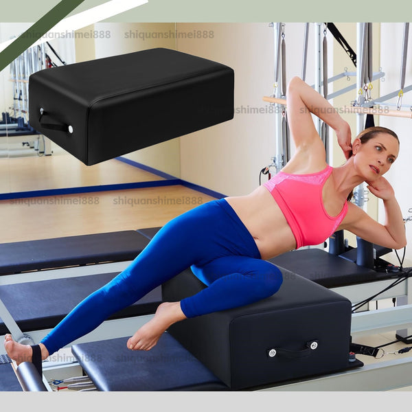 Pilates Reformer Sitting Box Leather Cover for Core Strength and Flexibility