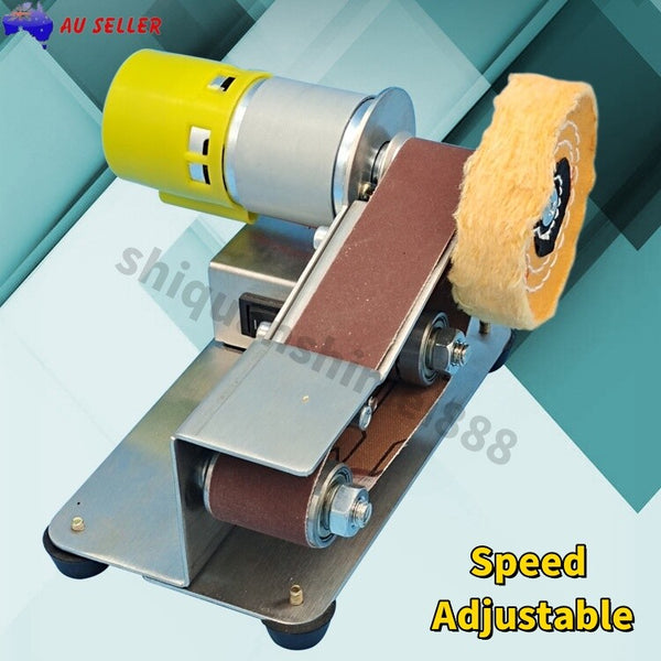 Electric Sander Polishing Machine Belt Sander Sharpener Table Bench Grinder AU